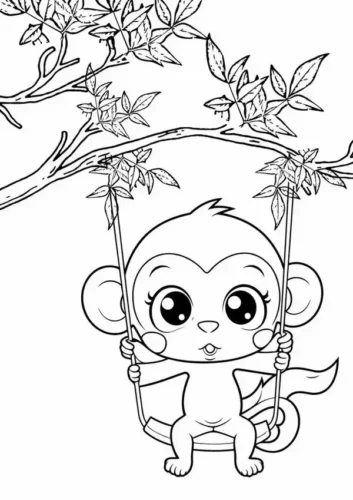 Khỉ ngồi xích đu