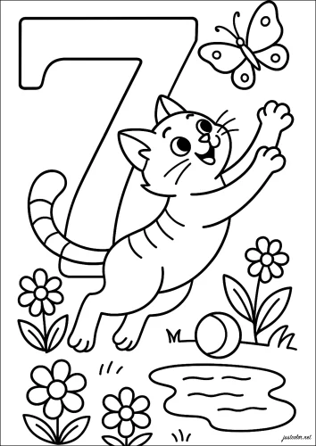 Tranh tô màu chữ số 59