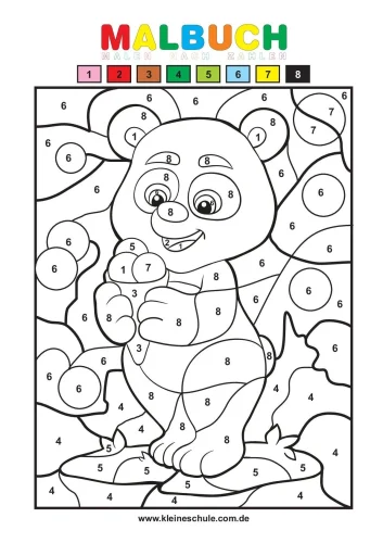 Tranh tô màu chữ số 44