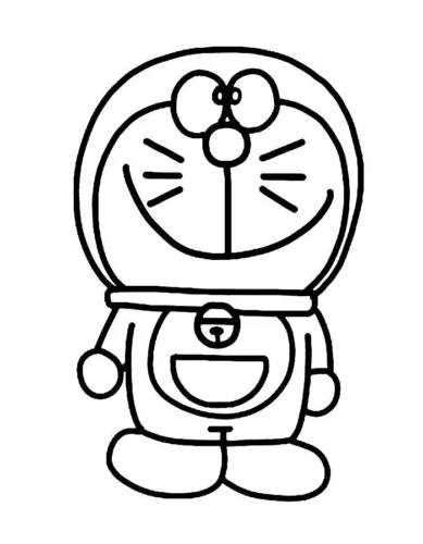 Doraemon đứng thẳng, nét đậm