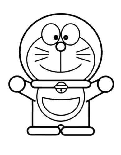 Doraemon dang tay, nét đậm