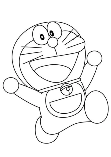 Doraemon nhảy vui vẻ