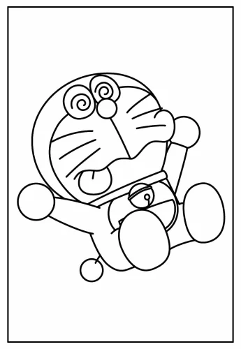 Doraemon lè lưỡi giơ tay