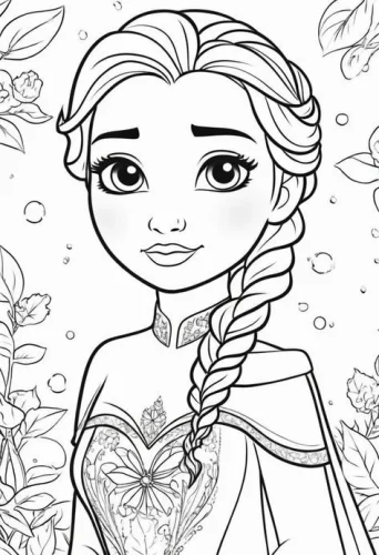 Elsa giữa lá cây