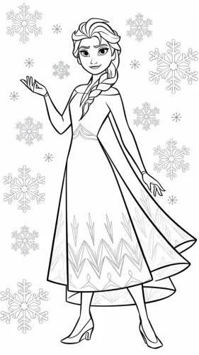 Elsa áo choàng Frozen 2 giữa tuyết