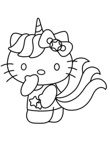 Hello Kitty hoá trang kỳ lân