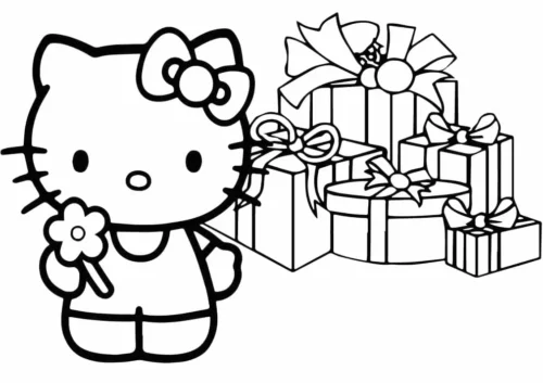 Hello Kitty bên chồng quà