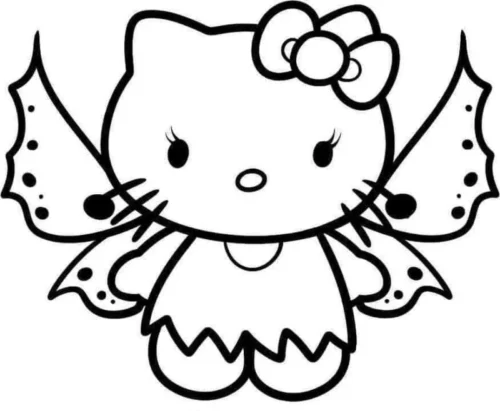 Hello Kitty có cánh tiên