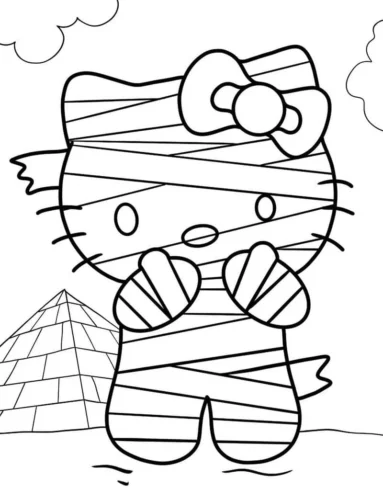 Hello Kitty hoá trang xác ướp