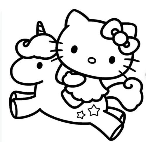 Hello Kitty cưỡi kỳ lân