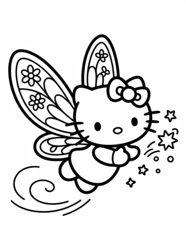 Hello Kitty có cánh bướm