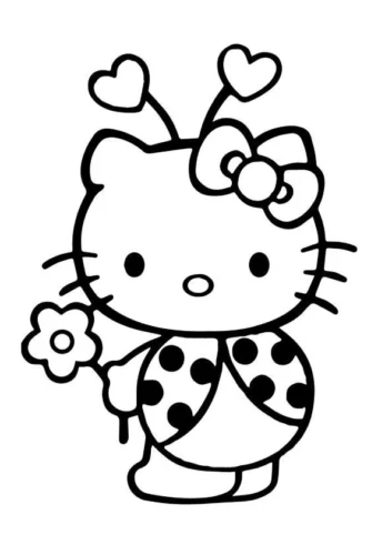 Hello Kitty hoá trang bọ rùa