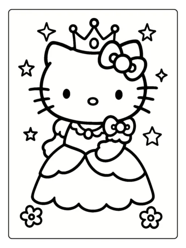 Hello Kitty công chúa trong khung viền