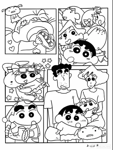 Truyện tranh Shin nhiều khung nhỏ