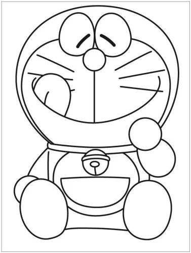 Doraemon cười nheo mắt