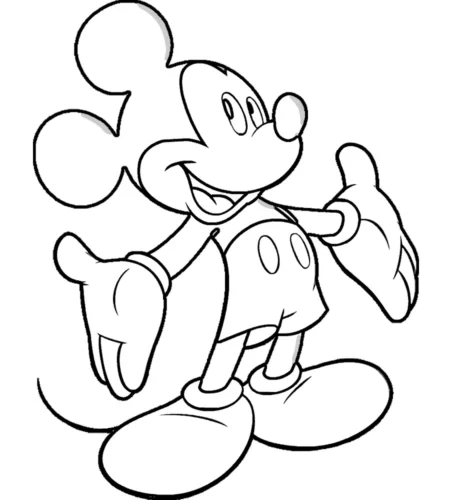 Chuột Mickey vẫy tay