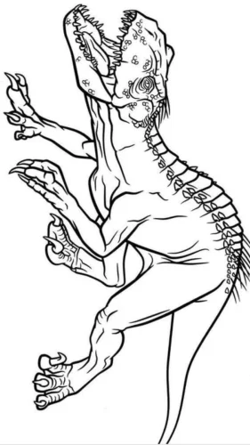 Tranh tô màu khủng long 7