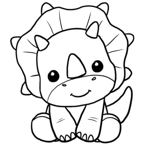 Tranh tô màu khủng long 10