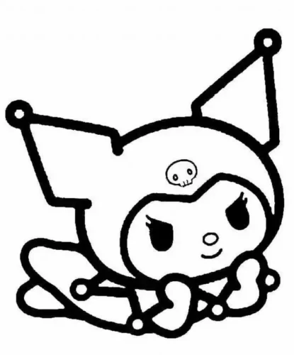 Kuromi nét viền rất đậm