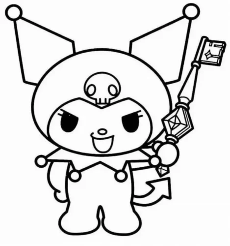 Kuromi cầm chiếc chìa khoá