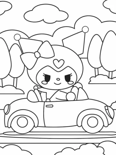 Kuromi lái ô tô