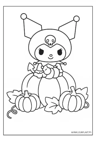 Kuromi bên quả bí ngô