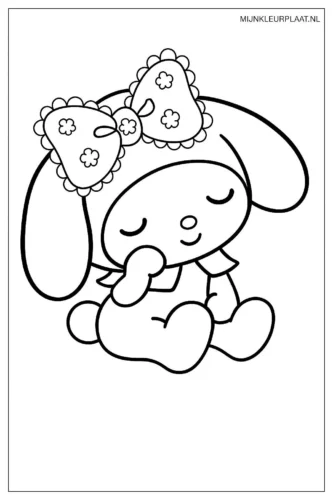 My Melody ngủ ôm mặt