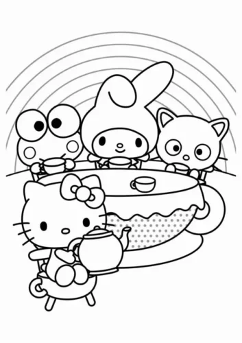 My Melody, Keroppi và Hello Kitty