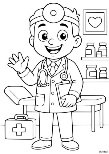 Tranh tô màu nghề nghiệp 7