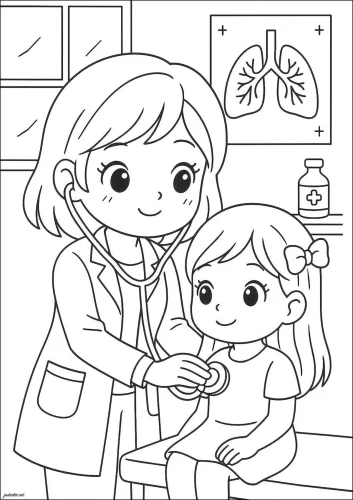 Tranh tô màu nghề nghiệp 11