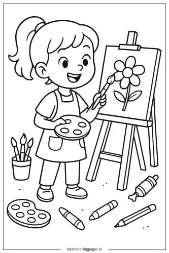 Tranh tô màu nghề nghiệp 24