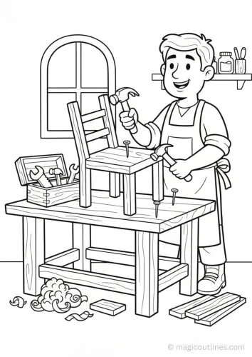 Tranh tô màu nghề nghiệp 48