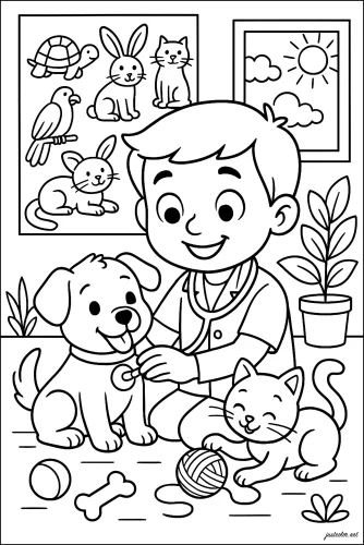 Tranh tô màu nghề nghiệp 49