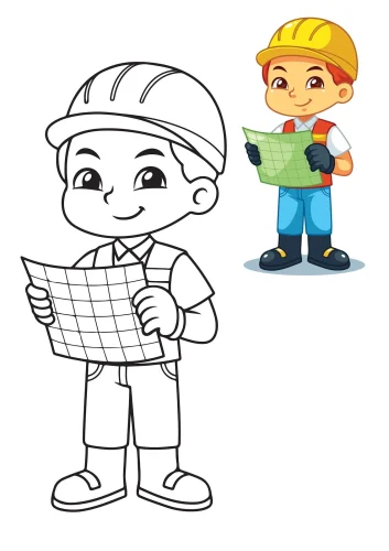 Tranh tô màu nghề nghiệp 14
