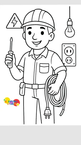 Tranh tô màu nghề nghiệp 17