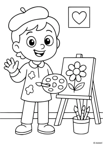 Tranh tô màu nghề nghiệp 20