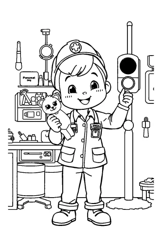 Tranh tô màu nghề nghiệp 24