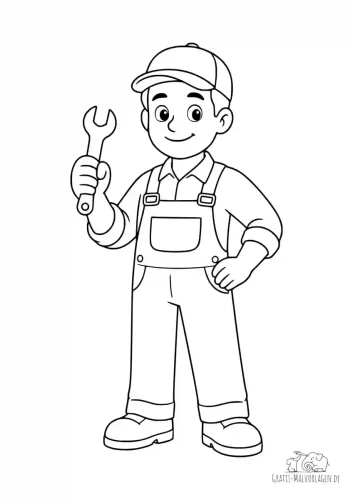 Tranh tô màu nghề nghiệp 36
