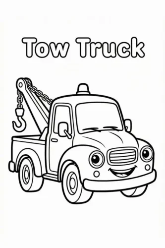 Xe cứu hộ dưới chữ Tow Truck