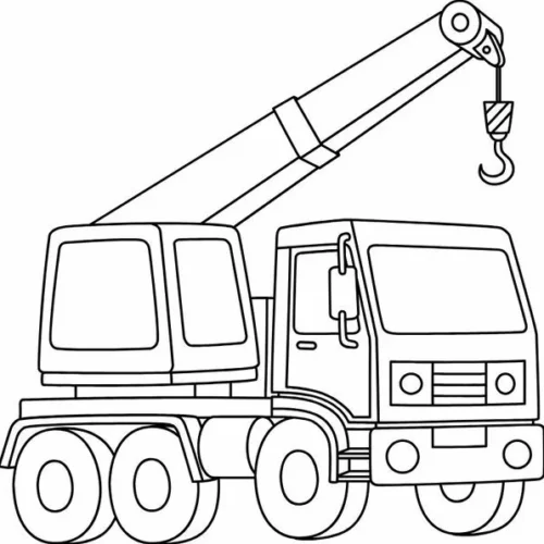 Xe cần cẩu nhìn chéo