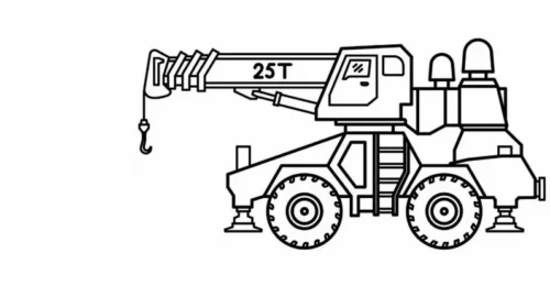 Xe cần cẩu nhỏ chi tiết