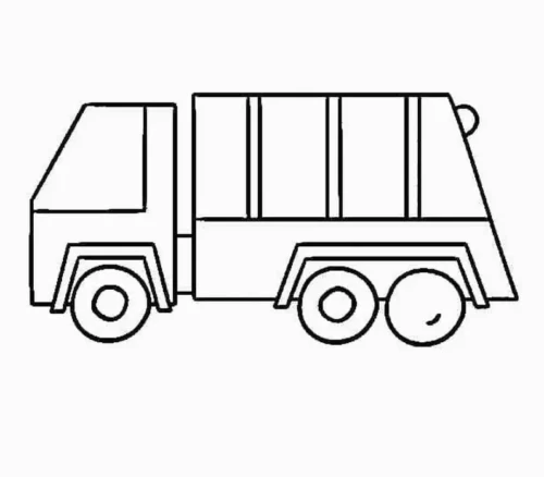 Xe chở rác đơn giản