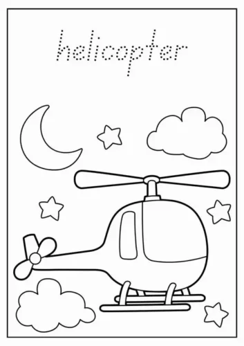 Trực thăng dưới chữ helicopter