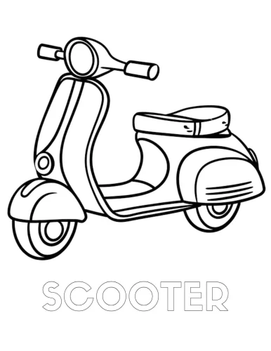 Xe tay ga dưới chữ Scooter