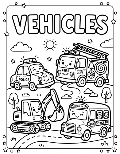 Phương tiện trong khung dưới chữ Vehicles