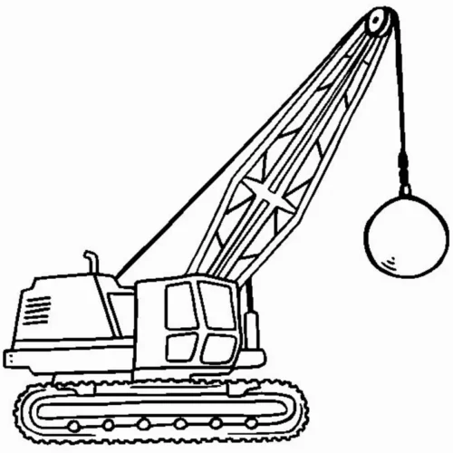 Cần cẩu quả tạ phá dỡ