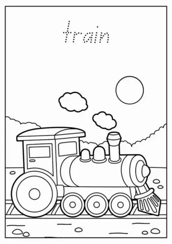 Tàu hoả dưới chữ train