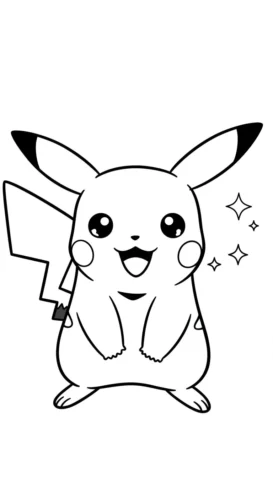 Pikachu nhỏ giữa ngôi sao