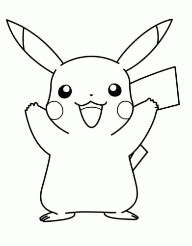 Pikachu giơ hai tay