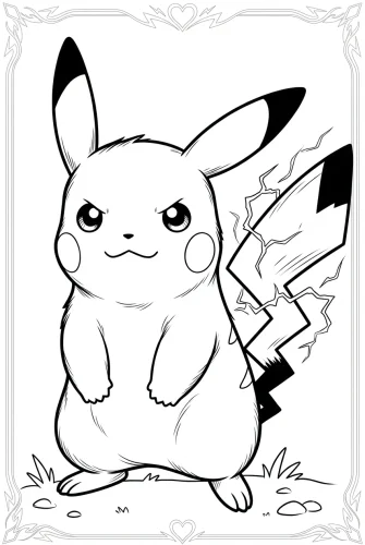 Pikachu trong khung viền